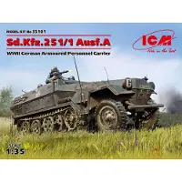 ICM Sd.Kfz.251/1 Ausf.A WOII Duitse pantserwagen