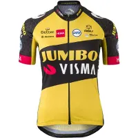Agu TEAM JUMBO-VISMA Dameshirt met korte mouwen 2021 damesfietsshirt, Maat L