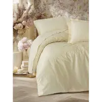 L'essentiel Maison , Elegant - Beige v2, Satine beddengoedset voor éénpersoonsbedden (Duitsland), Beige, 100% katoensatijn, 135 x 135 cm