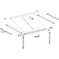 Thule Extender Rafter Arm Assy LH 1200