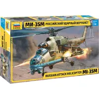 Zvezda Modelbouwpakket Helikopters - 4813 Mil Mi-35M Russian Attack Helicopter Plastic - 1:48 - Modelbouw