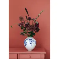 HEINEN - Delfts Blauw - Bolvaas bloemen 20cm - vaas keramiek - cadeau vrouw populair