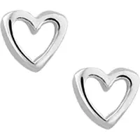 GLAMS oorknoppen hart - Zilver