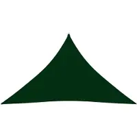 vidaXL Zonnescherm driehoekig 3,5x3,5x4,9 m oxford stof donkergroen