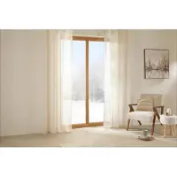 Atmosphera Fred Gordijn bedrukt 140x240cm - Kant en klaar met ringen - Beige
