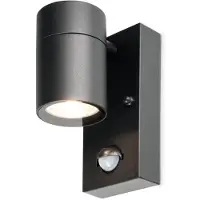 HOFTRONIC™ Mason wandlamp - 4000K neutraal wit - Bewegingsmelder en schemerschakelaar - IP44 spatwaterdicht - Spotlight voor binnen en buiten - Zwart voor binn
