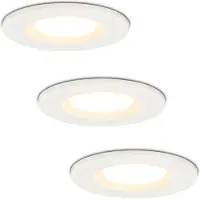 HOFTRONIC™ Set van 3 stuks Dimbare LED inbouwspot wit Venezia 6 Watt 2700K IP65
