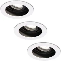 HOFTRONIC™ Set van 3 stuks dimbare LED inbouwspots Laredo 5 Watt 6400K spot kantelbaar IP20