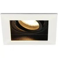 HOFTRONIC™ Durham dimbare LED inbouwspot - Kantelbaar - Vierkant - Verzonken - Wit - 5W - GU10 - Plafondspots - 2700K warm licht - IP20