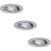 HOFTRONIC™ Set van 3 stuks dimbare LED inbouwspots Jose 5 Watt 6000K spot kantelbaar IP20