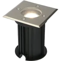 HOFTRONIC™ Ramsay dimbare LED grondspot - Vierkant - RVS - 6000K daglicht wit - 5 Watt - IP67 straal waterdicht - 3 jaar garantie Grondspot buiten 230V