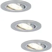 HOFTRONIC™ Set van 3 stuks dimbare LED inbouwspots Chandler met 5 Watt 4000K spot kantelbaar