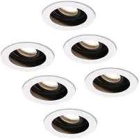 HOFTRONIC™ Set van 6 stuks dimbare LED inbouwspots Laredo 5 Watt 4000K spot kantelbaar IP20