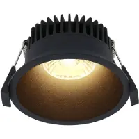 HOFTRONIC™ Finn Dimbare LED inbouwspot - 10 Watt - Plafondspot - 2700K warm wit - 900 Lumen - Binnen & buiten - Verzonken spot - Zwart