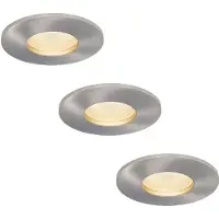 HOFTRONIC™ 3x Vegas LED inbouwspot - 3.8 Watt - Neutraal wit 4000K - GU10 LED module - Dimbaar - voor binnen - RVS