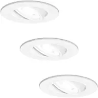 HOFTRONIC™ Set van 3 stuks dimbare LED inbouwspots Pittsburg 5 Watt 6000K spot kantelbaar