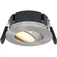 HOFTRONIC™ Napels LED inbouwspot extra plat - 8W 570lm - 2700K warm wit - Dimbaar - Rond - 360° Kantelbaar - IP65 waterdicht - RVS