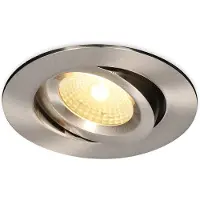 HOFTRONIC™ LED inbouwspot Salerno Roestvrij staal 8 Watt 2700K IP44 kantelbaar