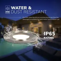 HOFTRONIC™ Dimbare LED inbouwspot RVS Venezia 6 Watt 2700K IP65