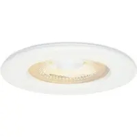 HOFTRONIC™ Nola dimbare LED inbouwspot - Wit - Lage inbouwdiepte 49mm - 5 Watt - 2700K warm licht - IP65 voor binnen en buiten