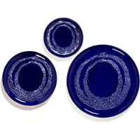 Serax - Ottolenghi Feast - Bord S - Donkerblauw/Wit - 19 Ø - 2 stuks