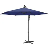 Songmics - Parasol - Zweefparasol 300 cm - UV-bescherming UPF 50+ - Met Standaard en Draaimechanisme