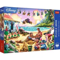 Trefl , Disney Lilo & Stitch Strandfeest, puzzel met 1000 stukjes, Premium Plus kwaliteit