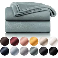 Blumtal - Fleece Deken - Super Zacht Fleece Plaid 150x200 cm - Groen