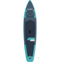LifeGoods SUP Board Touring - 165 KG Draagkracht - 365 x 76 cm - Opblaasbaar - met Zitje - Compleet Sup pakket - Turquoise