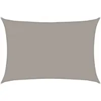 vidaXL Zonnezeil 160 g/m² rechthoekig 5x7 m HDPE lichtgrijs