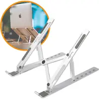 R2B Laptop Standaard Verstelbaar - Opvouwbaar - Zilver