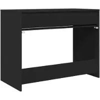 vidaXL Bureau met lade Zwart 100 x 50 x 78 cm Geconstrueerd hout