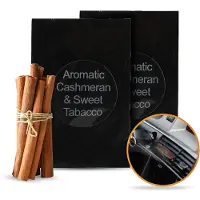 R2B Autoparfum Navulling - Aromatische Kasjmier & Zoete Tabak - 2 stuks