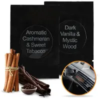 R2B Autoparfum Navulling - Kasjmier & Tabak - Vanille & Hout - 2 stuks