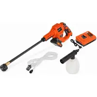 Powerplus Dual Power Accu Hogedrukreiniger POWDPG80621 - Terrasreiniger van 20 V, Druk van 25 Bar - inclusief Batterij en Lader