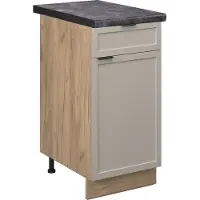 Vicco Fame-Line Keukenonderkast – 40 cm, WB Antraciet GrijsBeige