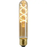 Lucide T32 - Filament lamp - Ø 3,2 cm - LED 3 StepDim (Memory) - E27 - 1x4,9W 2200K - Amber