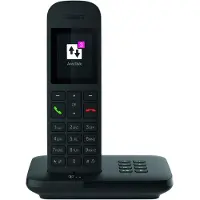 T-com Sinus A12, zwart, met basis en aansluitblok
