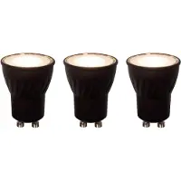 Lucide MR11 * 3 - Led lamp - Ø 3,5 cm - LED Dimb. - GU10 (MR11) - 3x3,8W 2700K - Zwart - Set van 3