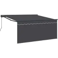 vidaXL Uitschuifbare luifel Antraciet 300 x 250 cm