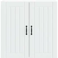 vidaXL Wandkast LUCCA Wit 80 x 31 x 80 cm Bewerkt hout