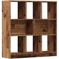vidaXL Boekenkast 97,5x29,5x100 cm bewerkt hout oud houtkleurig