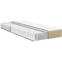 vidaXL Bedmatras met matras Saliegroen 100 x 200 cm Stof