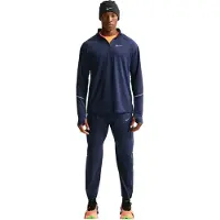 Nike Miler UV Trainingstrui 1/4-Zip Donkerblauw Zilver