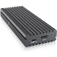 Raidsonic IB-1817MC-C31 Behuizing voor 1x M.2 NVMe & SATA SSD met USB Type-C-aansluiting