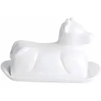 Cookinglife Botervloot Porselein - Koe - 20 x 12 cm