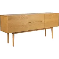Zuiver High On Wood Dressoir Eiken 2 lades, 2 deuren - Beige