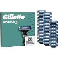 Gillette Mach3 Base Scheermesjes Voor Mannen - 28 stuks