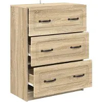 vidaXL Ladekast Sonoma Eiken 66 x 34,5 x 87 cm Bewerkt hout