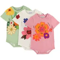 Dolce&Gabbana Rompers s/s - Cadeaubox - 3-pack - Multicolour - - 9-12 mnd - Rompers Korte Mouw